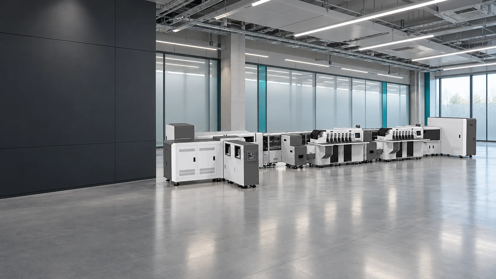 Complete Julong JL8000 processing line in an illustrative central-bank facility